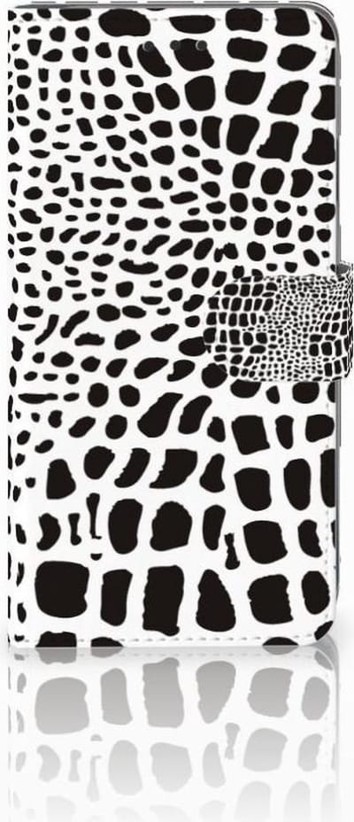 Book Case voor Apple iPhone Xs Max Telefoonhoesje met Pasjes Slangenprint