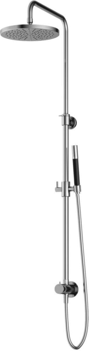 Hotbath Cobber - Stortdoucheset - 300 mm Hoofddouche - 360 mm Hartafstand - Glijstang - Staafmodel Handdouche - Chroom - Hoogglans - Opbouw - 1/2 Inch Aansluiting - V01