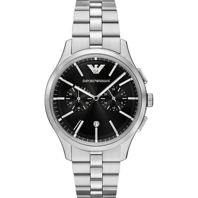 Emporio Armani Dario AR11691 Horloge - Staal - Zilverkleurig - Ø 42 mm