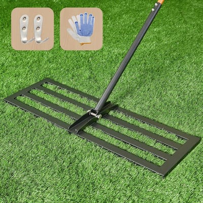 Zware Gazon Nivelleerhark RVS - 76 cm Egaliseerhark voor Tuin, Straten en Golfbanen