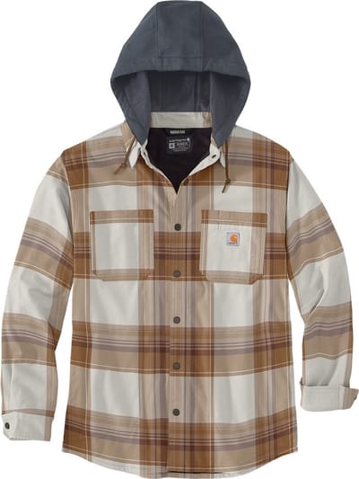 Carhartt Jasje van flanel met sherpa-voering, Shirt Jac Carhartt® bruin