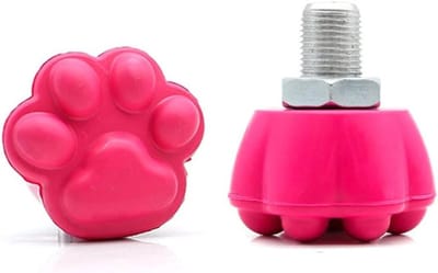 Rolschaatsen Teen Stops - Remblokken Rolschaatsen - Veilig Remmen - Verstelbare Kattenpoot Vorm - 2 stuks - Roze