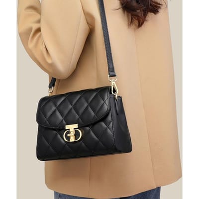 High-end Echt Leer Crossbody Dames Tas Nieuwe Kleine Geur Diamant Ketting Tas Mini Eén-schouder Dames Tas beige