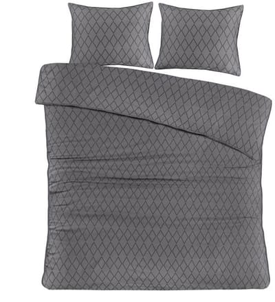 Papillon Axel Dekbedovertrek - Tweepersoons - 200x200/220 cm - Grijs