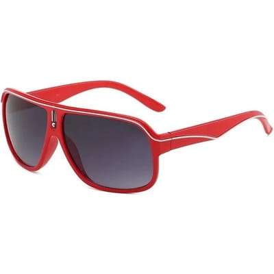 Luxe Elegante UV400 Zonnebril Straatfotografie UV-bestendig Veelzijdige Tinten Bril Ultra Licht Comfortabel red