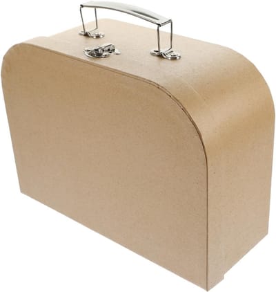 Vintage Opbergdoos voor Bruiloft - Decoratieve Koffer met Handvat voor Gasten, Luggage Box, Cadeauverpakking en Feestdecoratie