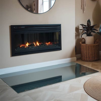 Coloray Vloerplaat Houtkachel - Plaat voor Onder Kachel - 140 cm x 70 cm - Kachel Vloerplaat - Turkoois Vloerplaat Kachel - Onderplaat Voor Houtkachel - Vloerplaat Openhaard - Houtkachel Accessoires - Verwarmingsaccessoires