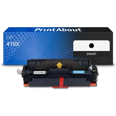 PrintAbout huismerk Toner 410X (CF410X) Zwart Hoge capaciteit Geschikt voor HP