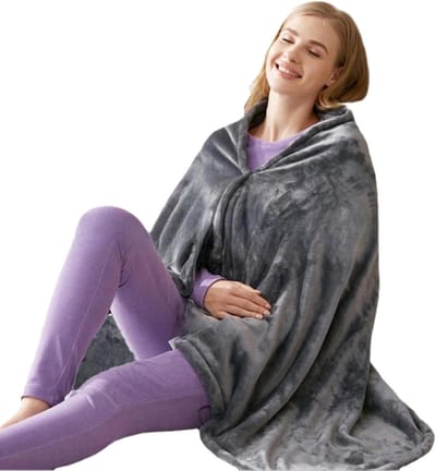 Verwarmde Deken - Elektrische Sjaal - Warmte en Comfort - Snelle Verwarmingstechnologie - 150 x 80 cm - Multikleur