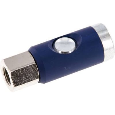 Gehard staal DN 7.4 Safety Luchtkoppeling Snelkoppeling met Drukknop G 1/4 inch Binnendraad - CLS7-F-ST-SEP-014