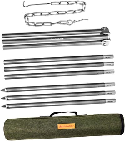 Verstelbare Camping Tripod Grill - Lichtgewicht Kookstandaard voor Buiten