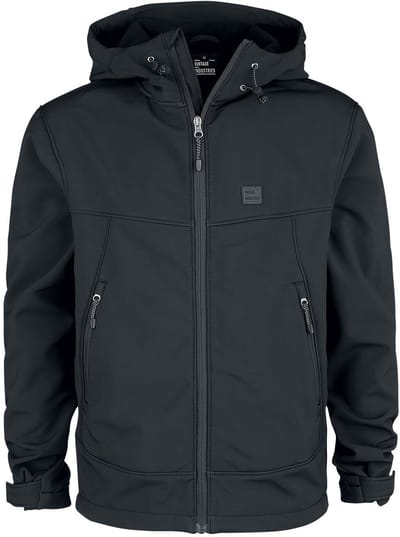 Vintage Industries Alford Softshell Heren Tussenseizoensjas - zwart - S