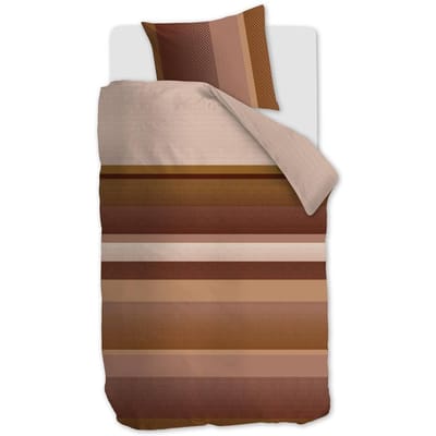 Beddinghouse Rhys dekbedovertrek - Eenpersoons - 140x200/220 - Steenrood