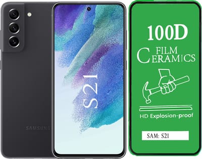 Samsung Galaxy S21 Screen protector Temperde glas Anti-Shock Ceramisch 100D HD Explosion-proof geschikt voor Samsung Galaxy S21 - 2stuks