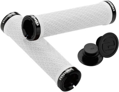 Fiets Handgrepen - Stuur Handvatten - Comfortabel Fietsen - Dubbele Klem Bevestiging - 135 mm - Zwart Rood