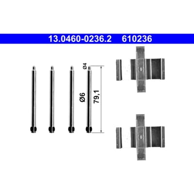 Montageset, remblokset ATE 13.0460-0236.2