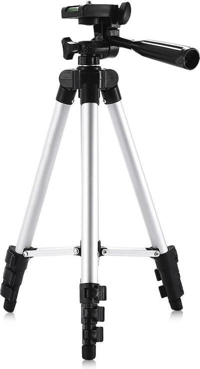 Lichtgewicht Statief voor Camera en Smartphone - 28cm tot 65cm - Tripod 3110 incl. Draagtasje