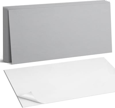 Coloray Plaktegels - Grijs Wandtegel Zelfklevend - 60 cm x 30 cm - Grijs Plaktegels - 6 stuks - Rechthoek PVC Tegels - Plaktegels Keuken - Zelfklevende Vloertegels Badkamer - Vinyl Tegels - Zelfklevende Wandtegels