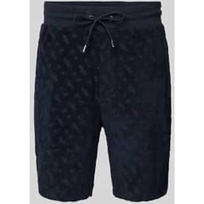 Regular fit bermuda met structuurmotief, model 'Lamson'