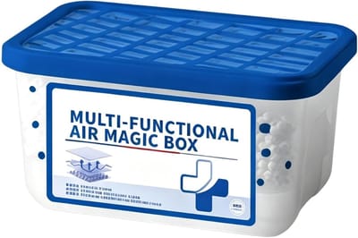 Luchtreiniger Stofbox - Luchtzuiveraar Kamerreiniger - Verbeteren Luchtkwaliteit - 360° Stofopvang - 8.4 x 8.2 x 8.4 cm - Meerkleurig