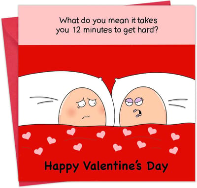Grappige Valentijnskaart met Eieren voor Man of Vrouw - Originele Wenskaart Liefde