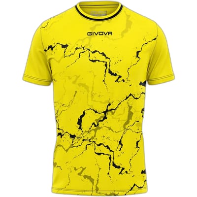 Sportshirt Givova Grafite Geel-zwart Geel - M