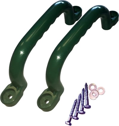 Speeltoestel Handgrepen - Klimgrepen Speeltoren - Veilig Klimmen - Ergonomisch Ontwerp - 25 cm Lengte - Groen