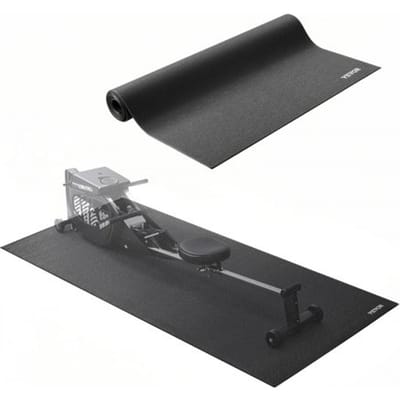 VEVOR Loopbandmat voor tapijtvloeren, vloerbeschermingsmat (760 x 1525 mm) voor sportuitrusting, 6 mm dik, trainingsmat voor loopbanden, hometrainers, ligfietsen, PVC-vloerbescherming met hoge dichtheid