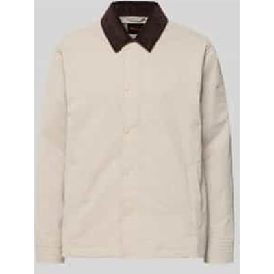 Regular fit Jack met corduroy kraag Model 'LEIDON-ZIP_M'