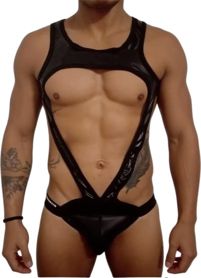 Jockstrap Heren - Lingerie - Harnas - Leer Look - Maat L-XL-XXL