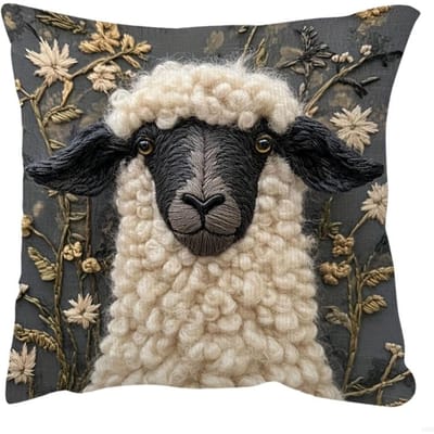 Alpaca Print Kussenhoes Dubbelzijdig Pluche Kussen Ultra Zacht Huidvriendelijk Bank Decoratie Cadeau Short plush 30*30(CM)-1Pcs