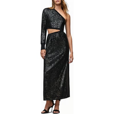 AllSaints Daisy Topaz Dress Black Größe: S | Maxikleider Outlet | Damen | Schwarz