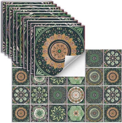 Tegelstickers Zelfklevend Vinyl - Waterdichte Muurdecoratie voor Keuken en Badkamer - Set van 24 Stuks 10x10cm