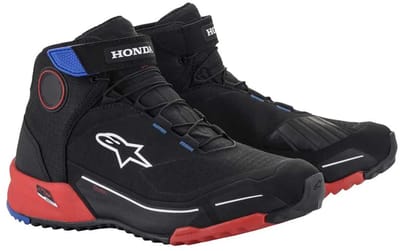 Alpinestars Honda Cr-X Drystar Riding Schoenen Zwart Rood Blauw - Laars