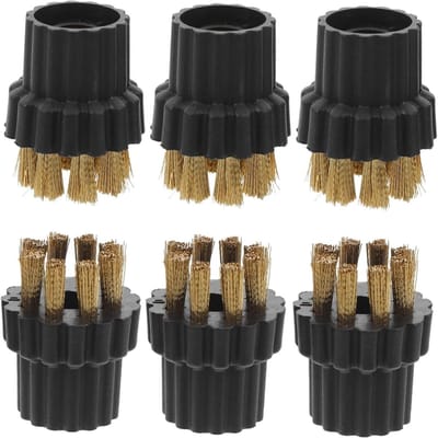 Stoomreiniger Borstelset - Vervangingsborstels Reiniger - Grondige Reiniging - Universele Compatibiliteit - 6 Stuks - Meerkleurig