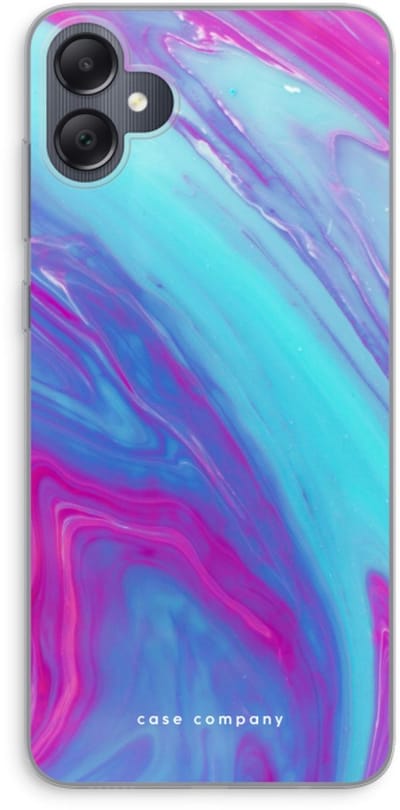 Case Company® - Hoesje geschikt voor Samsung Galaxy A05 hoesje - Zweverige regenboog - Soft Cover Telefoonhoesje - Bescherming aan alle Kanten en Schermrand