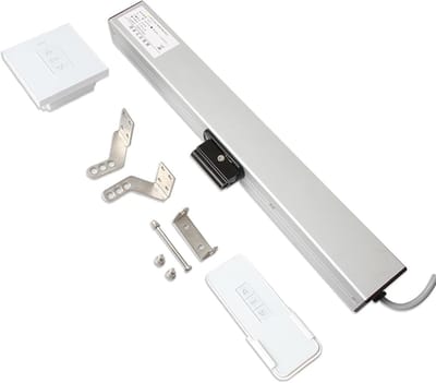 Elektrische Raamopener - Gemotoriseerde Kettingopener - Ramen Automatiseren - Dubbellaags Metalen Ketting - 300-1000 mm Slag - Zilver