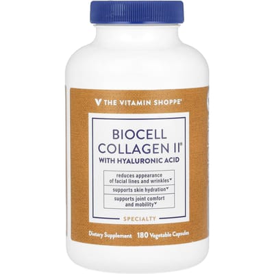 Biocell Collageen II met Hyaluronzuur, 180 Veggie Capsules