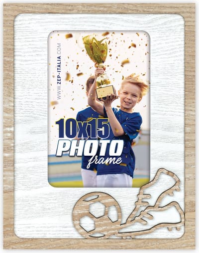 ZEP - Houten Fotolijst Voetbal Maradona Bruin voor foto 10x15 - PN9346