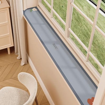 Extreem Smalle Vensterbank Pad Waterdichte Stofbeschermingspad Beschermingspad Zonbescherming Zachte Diatoomvrije Wasbare Vensterbank Pad 15*200cm