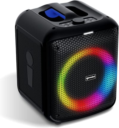 Portable Bluetooth Speaker - Boombox Draagbaar - Feest Geluid - Met Draadloze Microfoon - 100 Watt - Zwart
