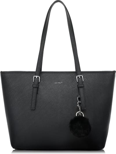 TAN.TOMI Grote Shopper / Schoudertas - Dames - Handtassen - Dames Tas Shopper - Zwart