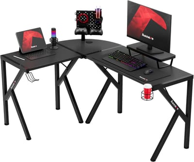 Huzaro Hero 6.3 Gaming Bureau - Bureau in L-vorm - Hoekbureau - 154 cm - Zwart