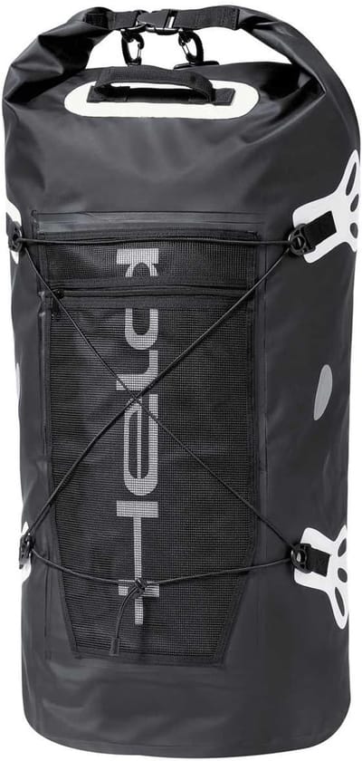 Waterdichte Roltas Bagage 40 Liter Zwart-Wit voor Motor en Fiets