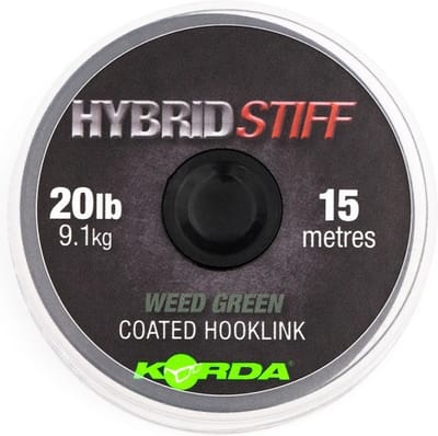 Korda Hybrid Stiff - Weedy Green - 20lb - 15m - Weedy Green