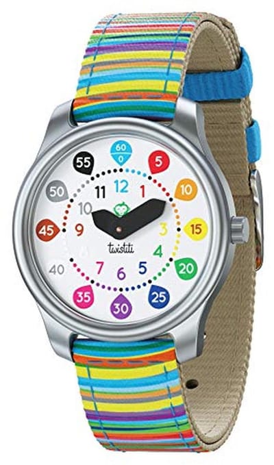 Kinderhorloge - Kindertijdklok - Leren Klokkijken - Waterdicht 50M - 21.5 x 7.7 x 1.9 cm - Meerdere Kleuren
