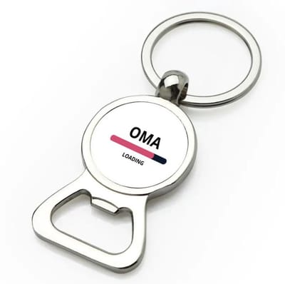 Akyol - oma loading flesopener - Oma - ochtendkoffie laden - verjaardagscadeau - verjaardag - cadeau - cadeautje voor oma - oma artikelen - kado - geschenk - gift - 9 bij 3 cm
