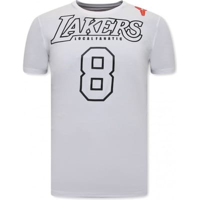 Heren Lakers T-shirt - Bryant - Wit