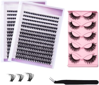 MTTProducts - Cluster Wimpers - D Curl - Beginners Set - 560 Stuks - Natuurlijke Wimpers - Geschikt voor Alle Niveaus - 8mm tot 16mm