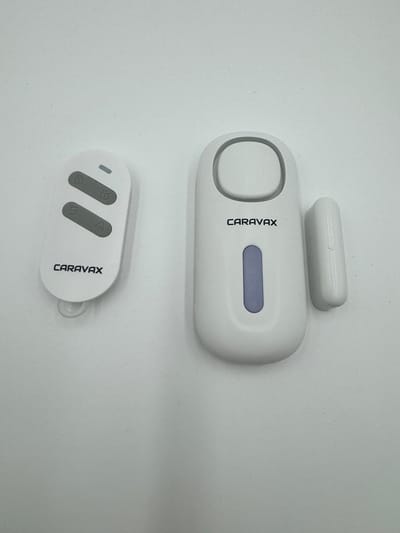 Caravax Draadloos Deur Raam alarm 120 dB Sirene – met afstandsbediening Inbraakbeveiliging Beveiliging Woning Caravan Stacaravan